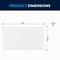Flash Furniture HERCULES 72in. x 40in. Whiteboard, Alum Magnetic Dry Erase Board w/Wall Mount, Marker Tray, Eraser BR-FMW-91101-7240-GG - alternate 7